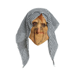 Lateksa raganas maska ar kapuci