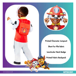 Paw Patrol Marshall Costume for Kids – Firefighter Pup Outfit