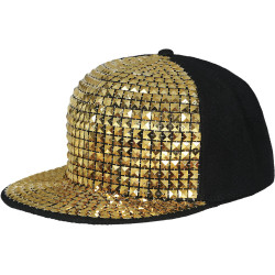 Reperio Cap with Gold-Colored Spikes