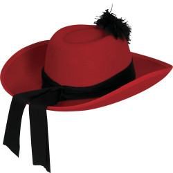 Red Musketeer Hat