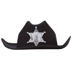 Melna bērnu šerifa cepure