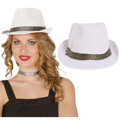 White Gangster Hat