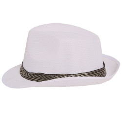 White Gangster Hat