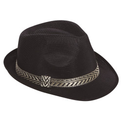 Black Gangster Hat