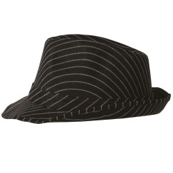Black Striped Gangster Hat
