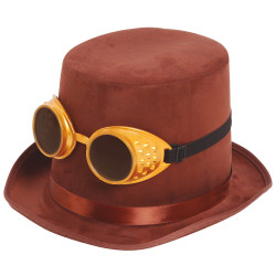 Steampunk cepure ar brillem