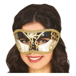Black and White Venetian Mask