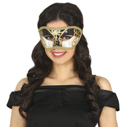 Black and White Venetian Mask