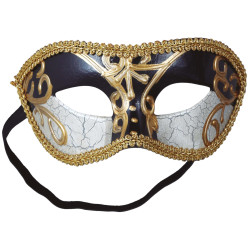 Black and White Venetian Mask