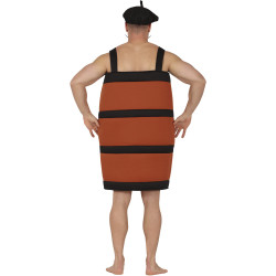 Dzērienu pudeles kostīms pieaugušajiem