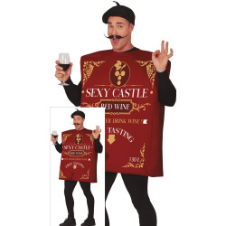 Adult "Red Wine" Bottle Costume