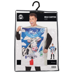 Pieaugušo piena pakas kostīms