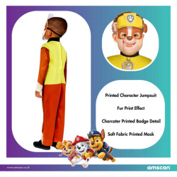 Paw Patrol Rubble Costume for Kids – Construction Pup Outfit