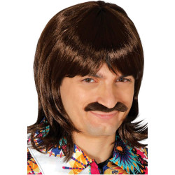 Parūka kasztana brūna vīrietim 70ie gadi