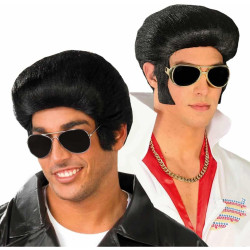 Melna parūka vīrietim, rokenrola karalis