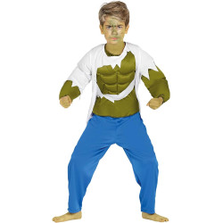 Green Superhero Costume for Boys